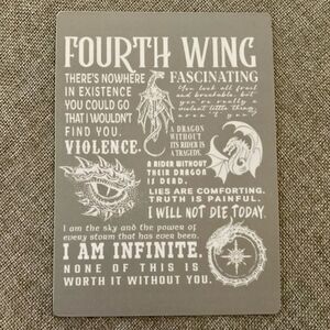 Rebecca Yarros Fourth Wing “I Am Infinite” Magnet
